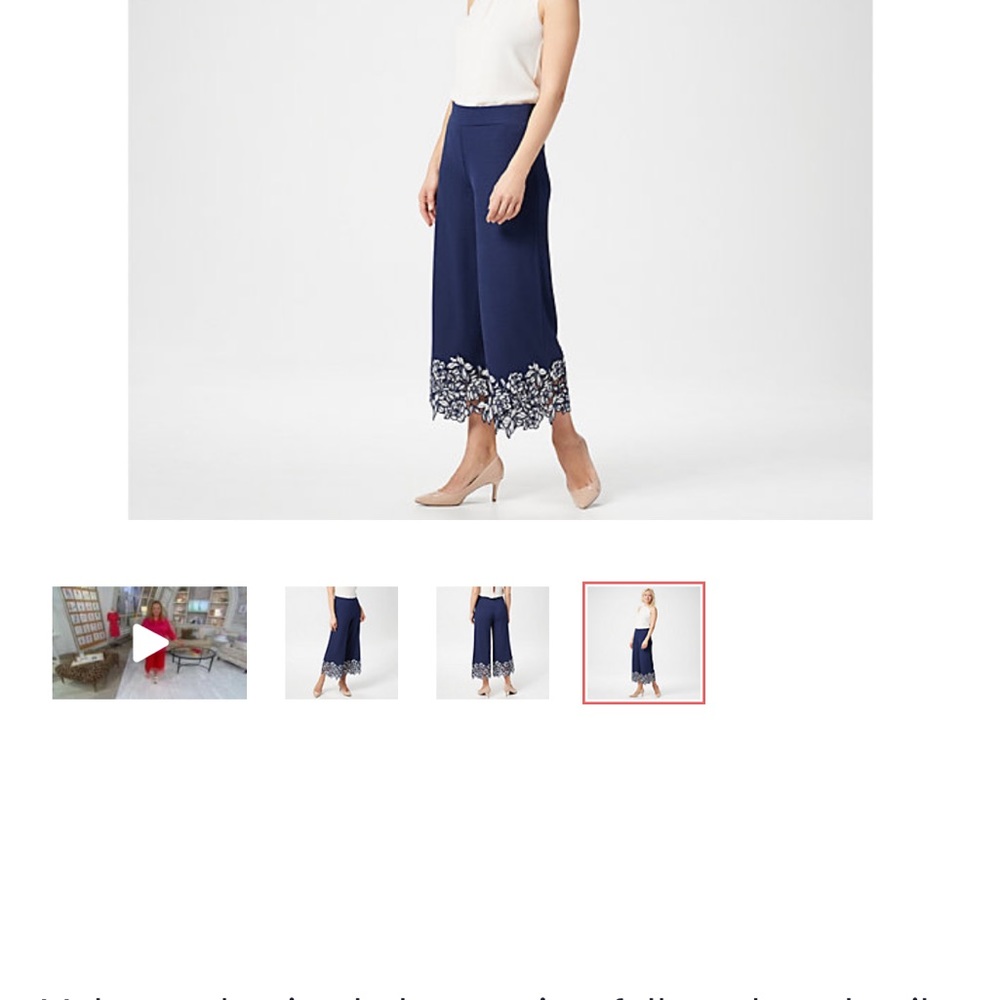 Isaac Mizrahi Live! Pebble Knit Culottes - Picture 5 of 7